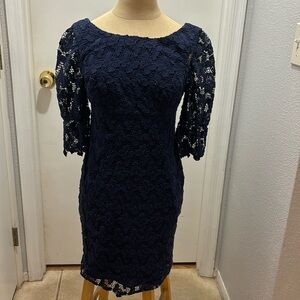 Lilly Pulitzer Navy Lace Dress